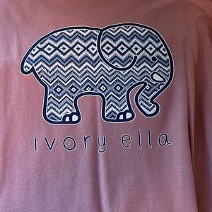 Ivory Ella Blush and Blue Design Long Sleeve Shirt.
